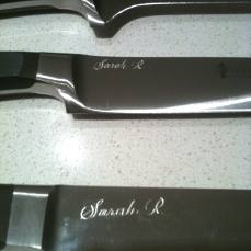 Knife engraving